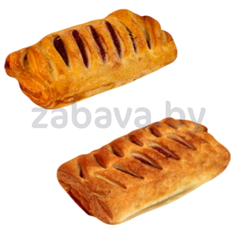 Слойка с начинкой вишня/клубника, 80 г