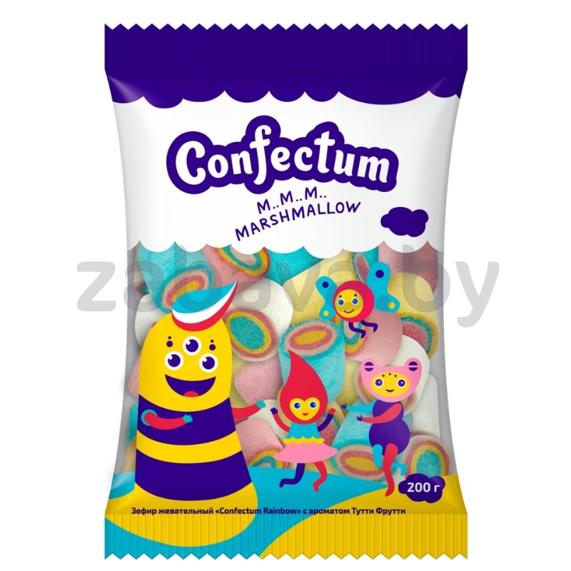 Зефир Confectum Rainbow с ар. тутти-фрутти, 200 г