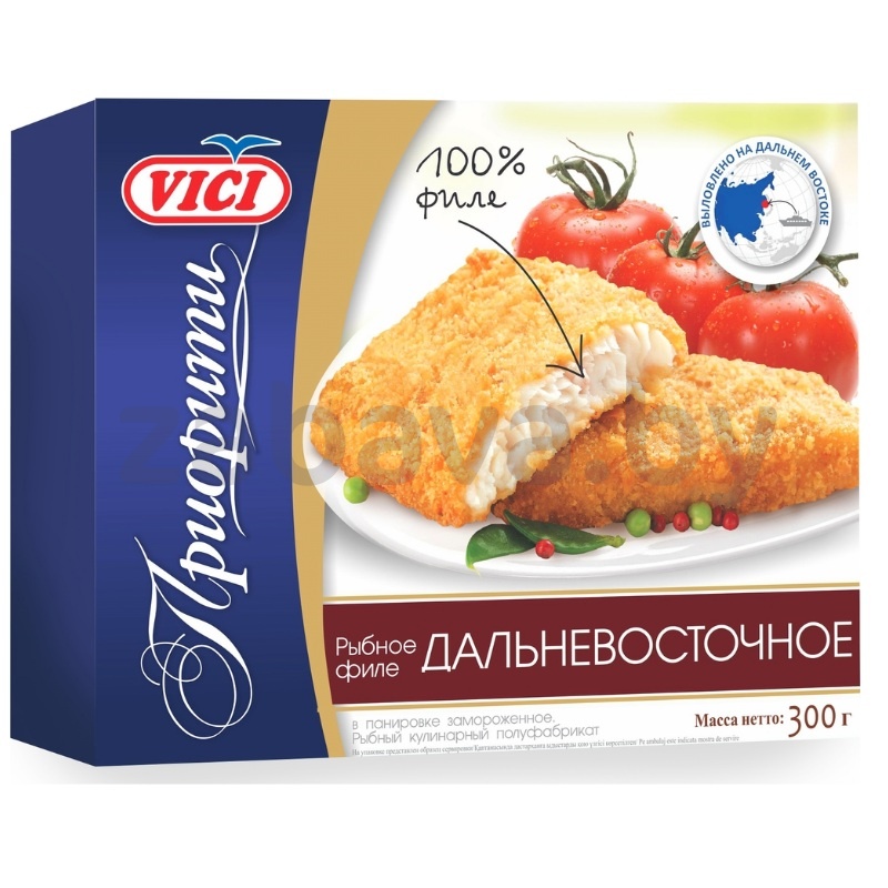 Филе рыбное Vici «Приорити» дальневосточное, обжар., замор., 300 г