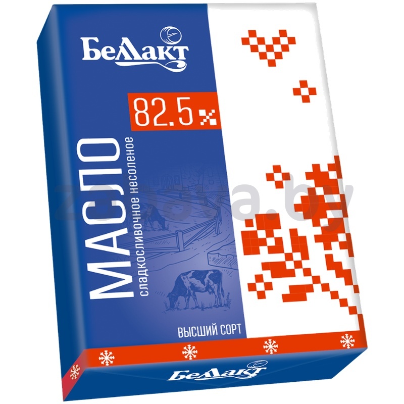 Масло сладкослив. «Беллакт», 82,5%, РБ, 180 г
