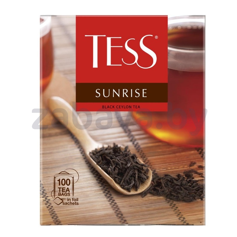 Чай черный Tess Sunrise, цейлонский, 100 пак.