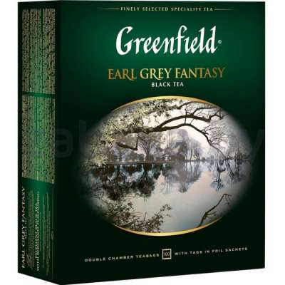 Чай Greenfield Earl Grey Fantasy, 100 пакетиков