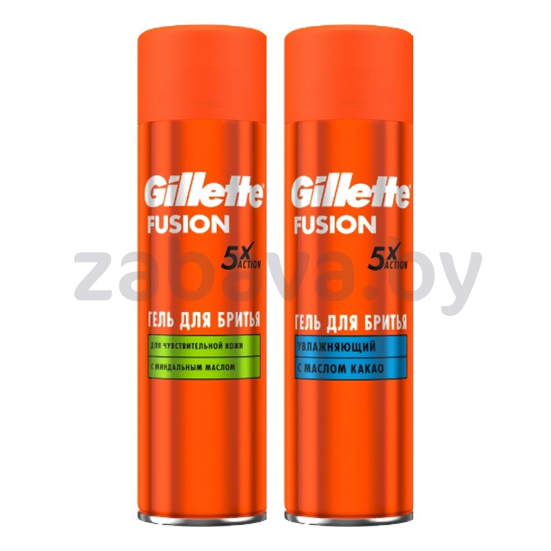 Гель для бритья Gillette, Fusion, 5, 200 мл, в ассорт.