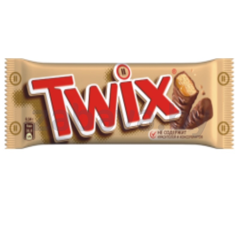 Печенье песочное Twix с карамелью, 55 г