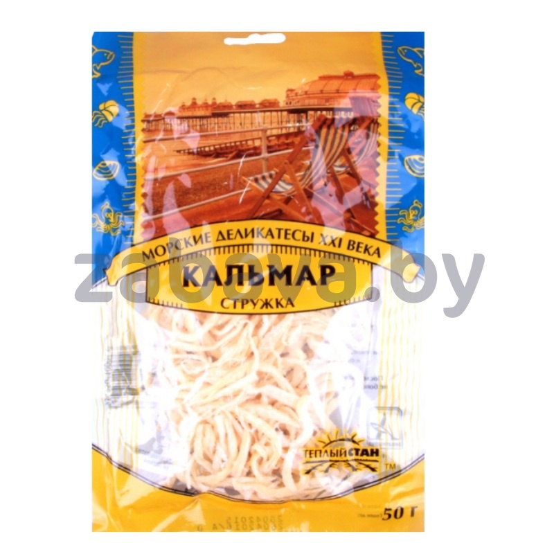 Стружка кальмара «Теплый стан», сушено-вял., 50 г