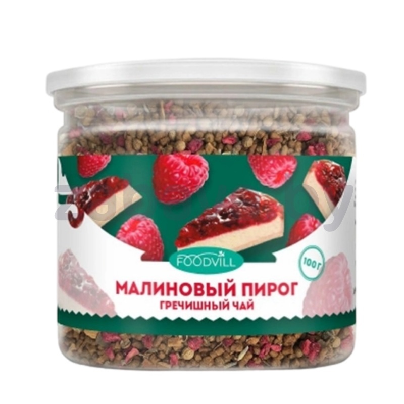 Чайный напиток гречишный Foodvill, малиновый пирог, 100 г
