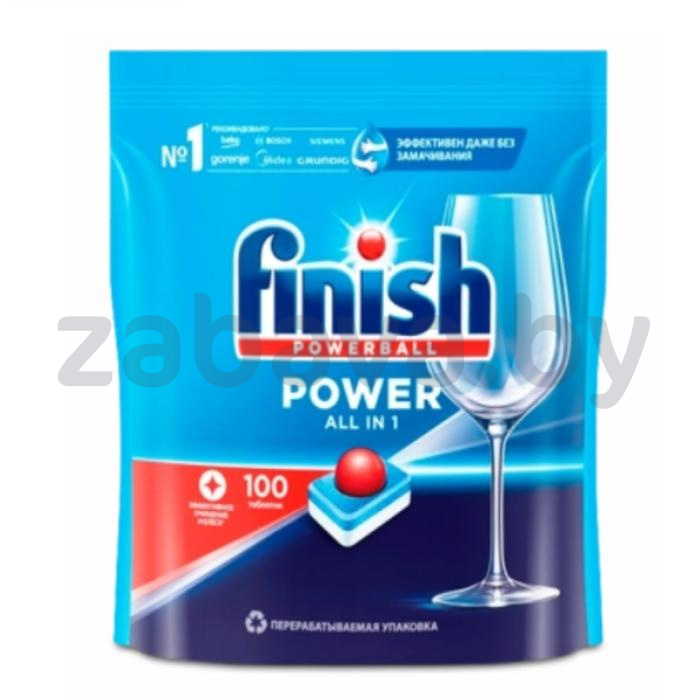 Средство д/мытья посуды в ПММ Finish Powerball All in1 Max, 100 табл.