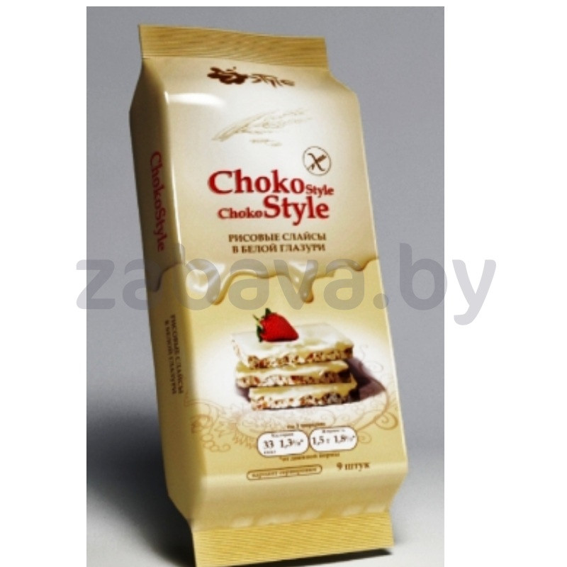 Хлебцы рисовые ChokoLux, в бел. глазури, 68 г