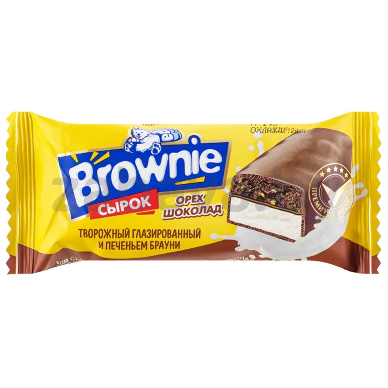 Сырок глазир. Brownie, фундук-шоколад, 60 г