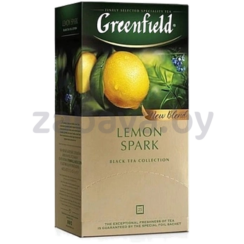 Чай Greenfield, Lemon Spark, чёрн., 25 пак.