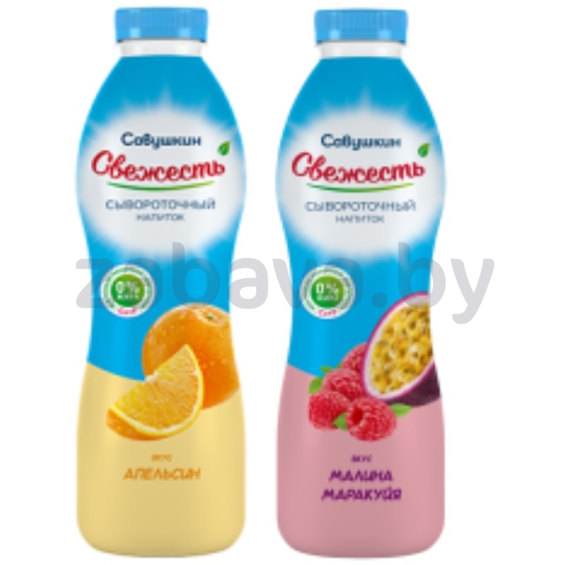 Напиток «Савушкин» «Свежесть», апельсин или малина-маракуйя, 850 г