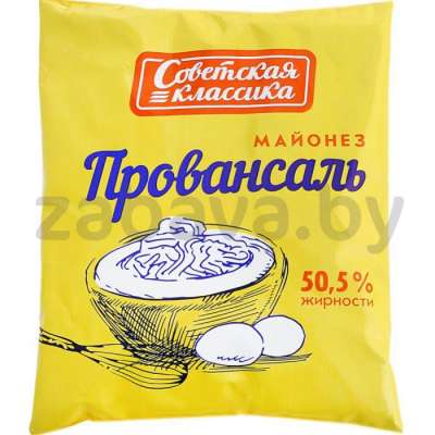 Майонез «Советская классика», провансаль, 50,5%, 400 мл