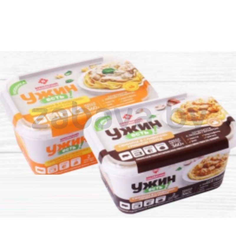 Свинина «Ужин есть!», в сливочно-грибном/сырном соусе, охл., 360 г, «Брестский» МК