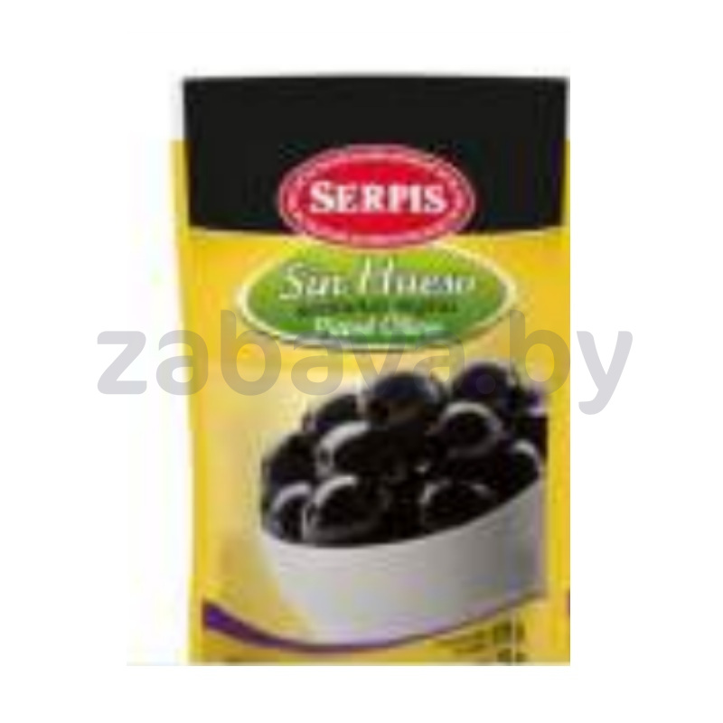Оливки черные Serpis б/к, 170 г