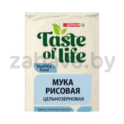Мука рисовая Spar Taste of Life, цельнозерновая, 500 г