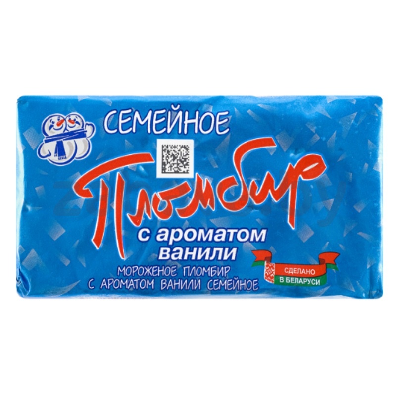Мороженое «Пломбир» с аром. ванили «Семейное», 230 г