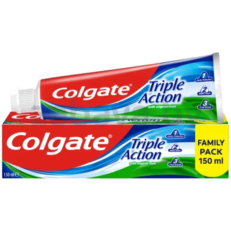 Паста зубная Colgate, Triple Action, 150 мл
