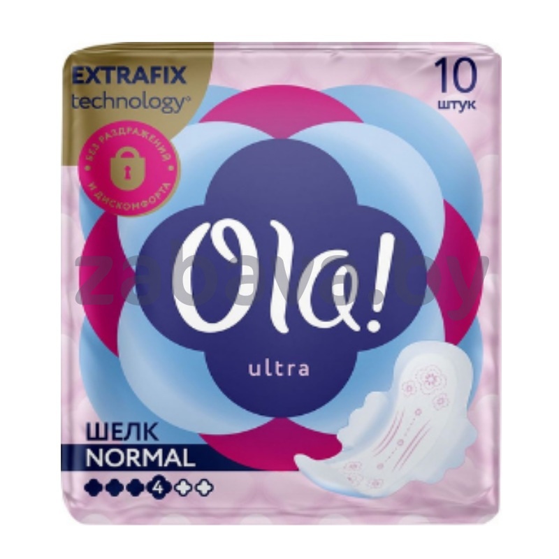 Прокладки Ola! Ultra Normal, 10 шт., шелков. поверхн.