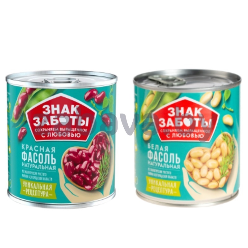 Фасоль «Знак заботы», красная/белая, 400 г