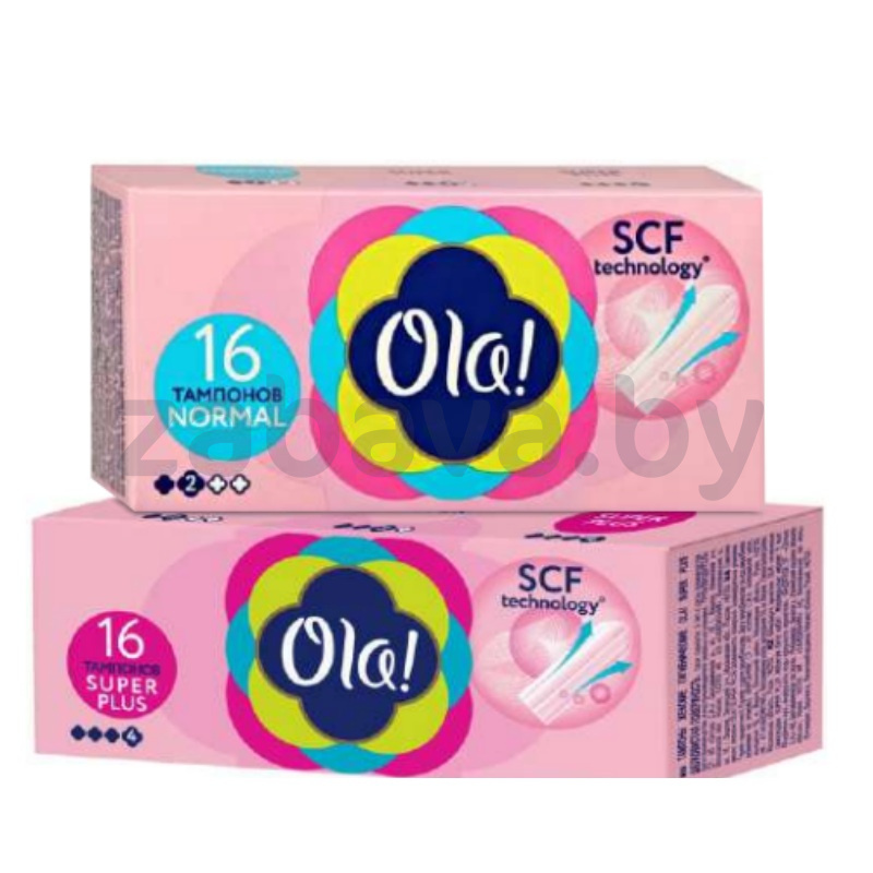 Тампоны гигиенические Ola! Super plus или Normal, 16 шт.