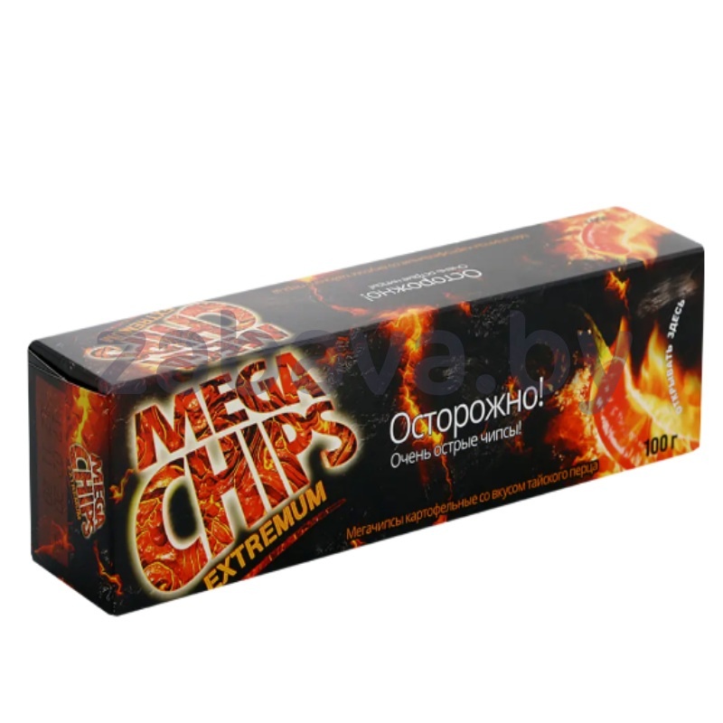 Чипсы картофельные Mega Chips, 100 г, тайский перец