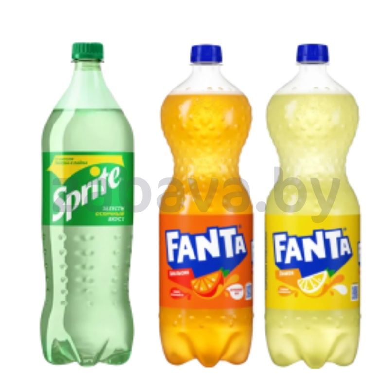Напиток Sprite или Fanta апельсин/лимон, 1,5 л