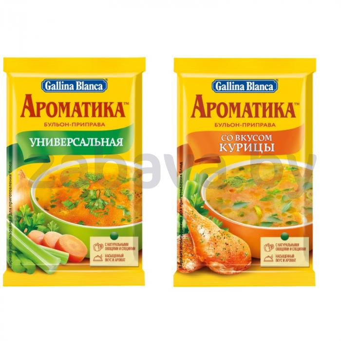 Бульон-приправа Gallina Blanca «Ароматика», универсальная/курица, 90 г