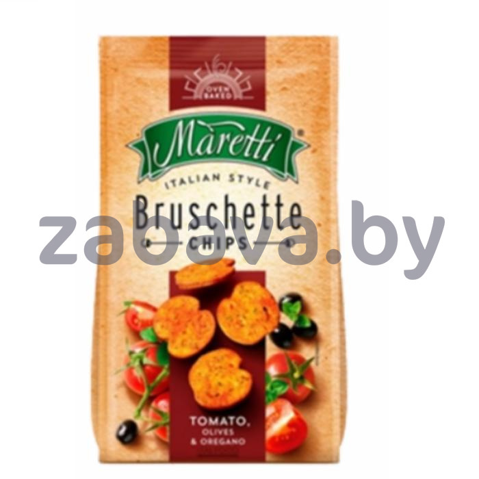 Сухарики Bruschette Maretti, микс сыров или томаты-оливки-орегано, 70 г