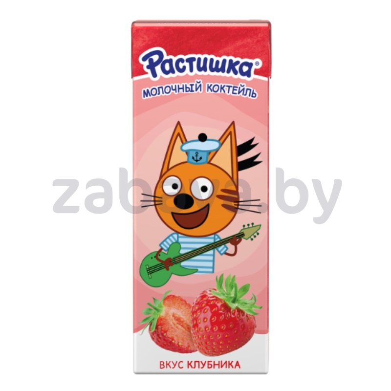 Коктейль молочный «Растишка», клубника, 2%, 210 г