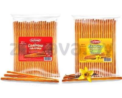 Палочки La’komo, соленые или с аром. ванилина, 200 г