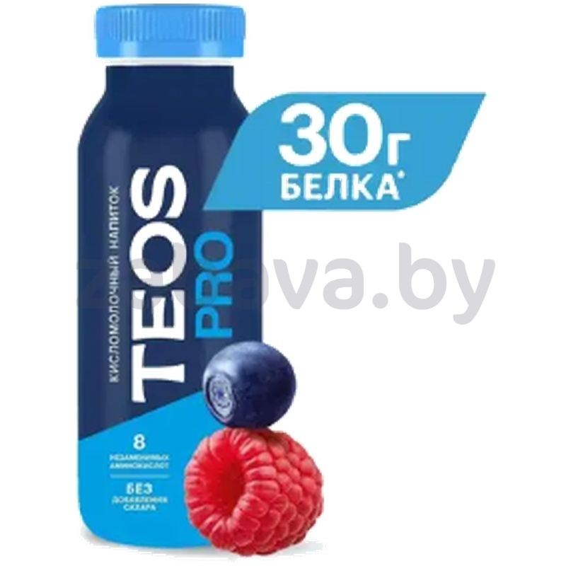 Напиток к/м Teos, pro, черника-малина, РБ, 250 г
