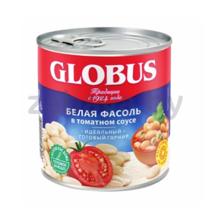 Фасоль Globus, белая в т/с, 400 г