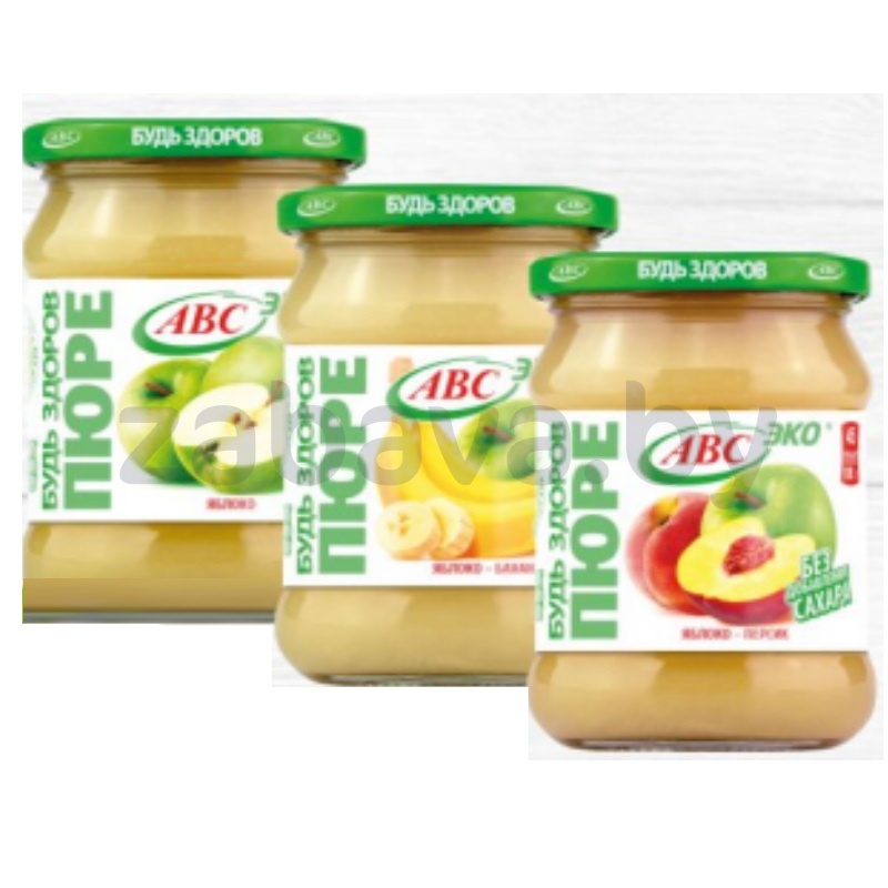 Пюре ABC «Будь здоров», 450 г, в ассорт.