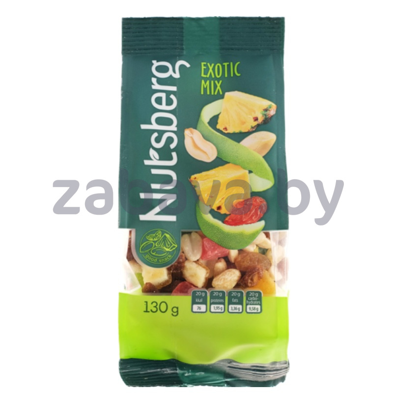 Десерт фруктово-арахисовый Nutsberg Exotic Mix, 130 г
