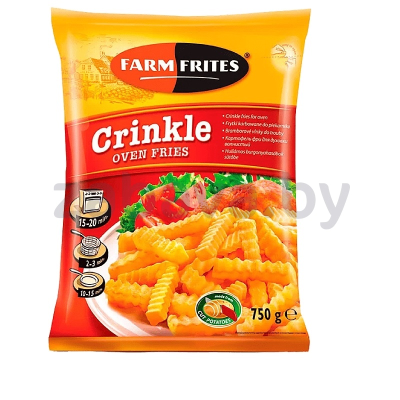 Картофель фри FarmFrites д/духовки, волнистый, св/м, 450 г