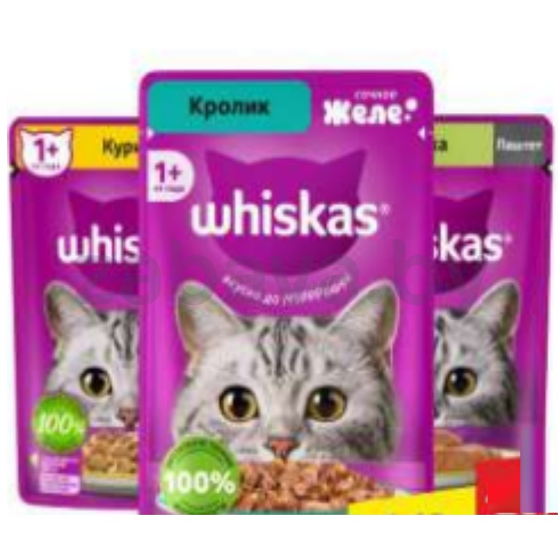 Корм для кошек Whiskas, 75 г, в ассорт.