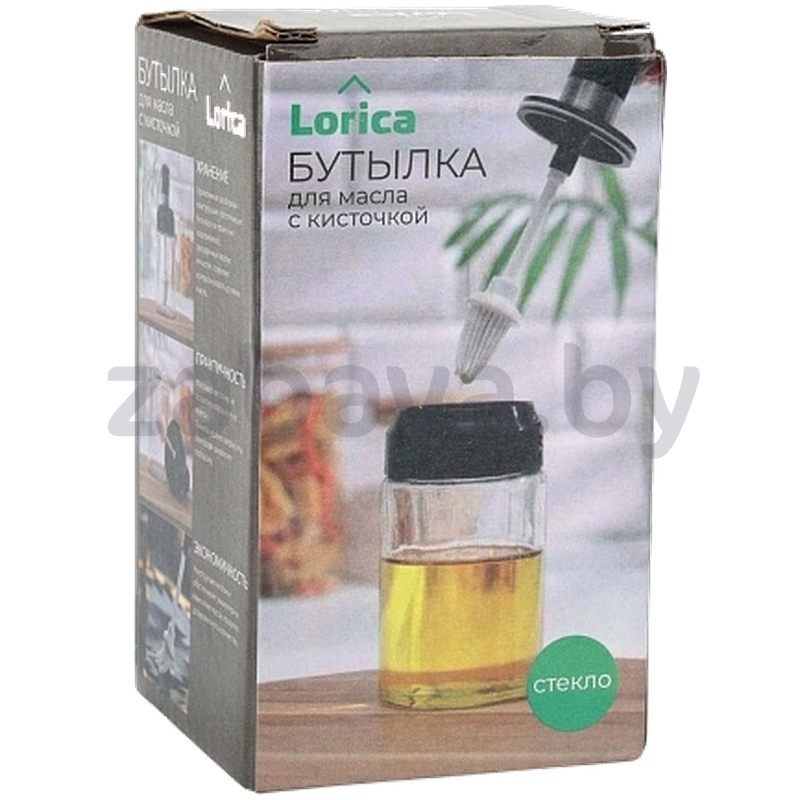 Бутылка для масла с кисточкой, 15,5×6,5 см