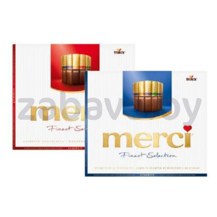 Шоколад ассорти Merci Finest Selection, 250 г