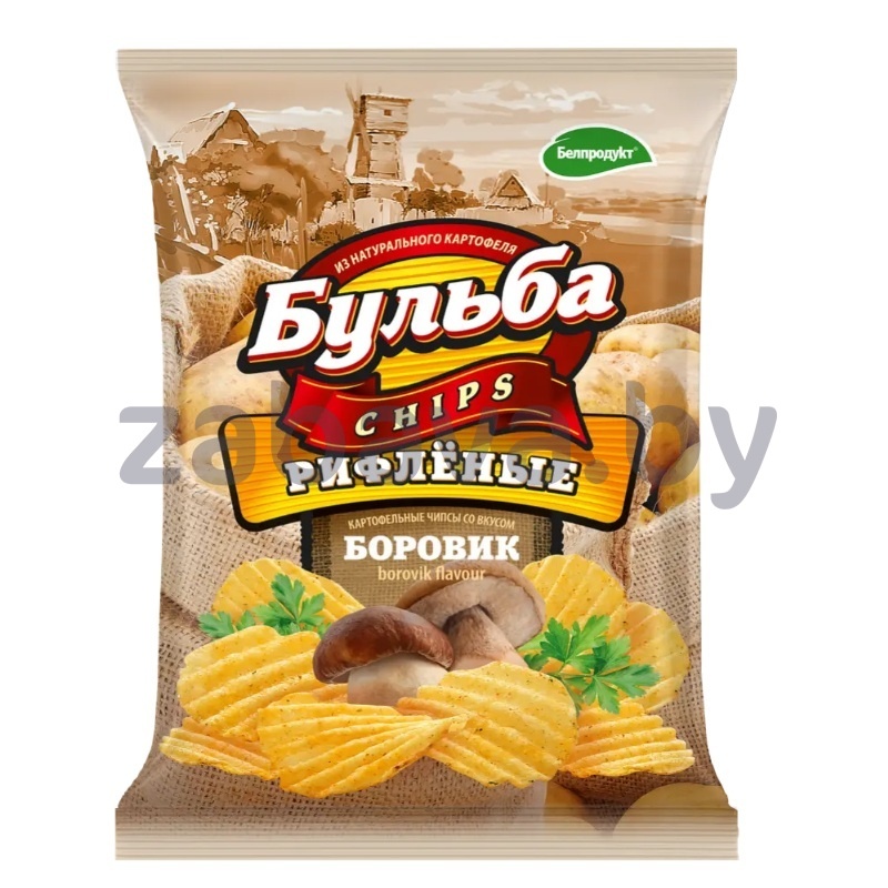 Чипсы картофельные «Бульба chips», боровик, 75 г