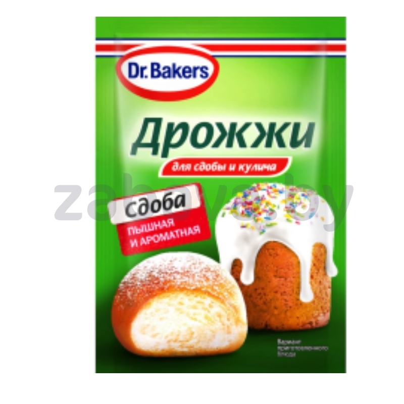 Дрожжи Dr. Bakers, для сдобы и кулича, 8 г