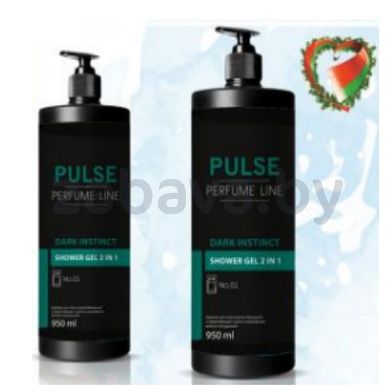 Гель для душа Pulse, парфюмир., 2в1, 950 мл
