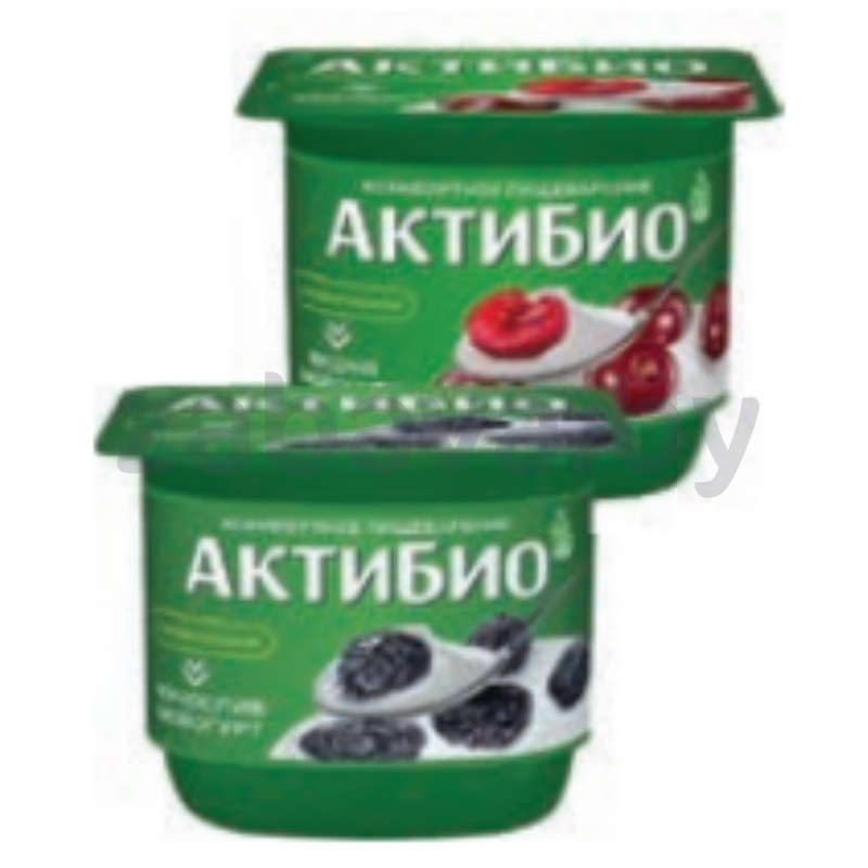 Биойогурт «АктиБио», вишня или чернослив, 130 г