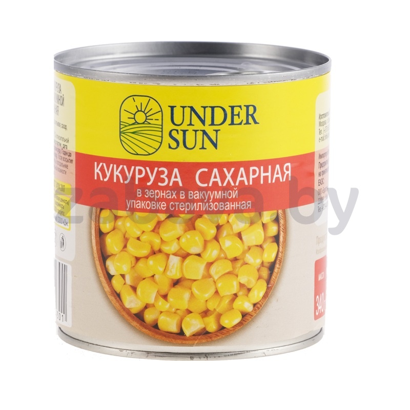 Кукуруза сахарная Under sun, 340 г