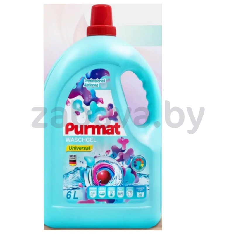 Гель для стирки Purmat, universal, 6 л