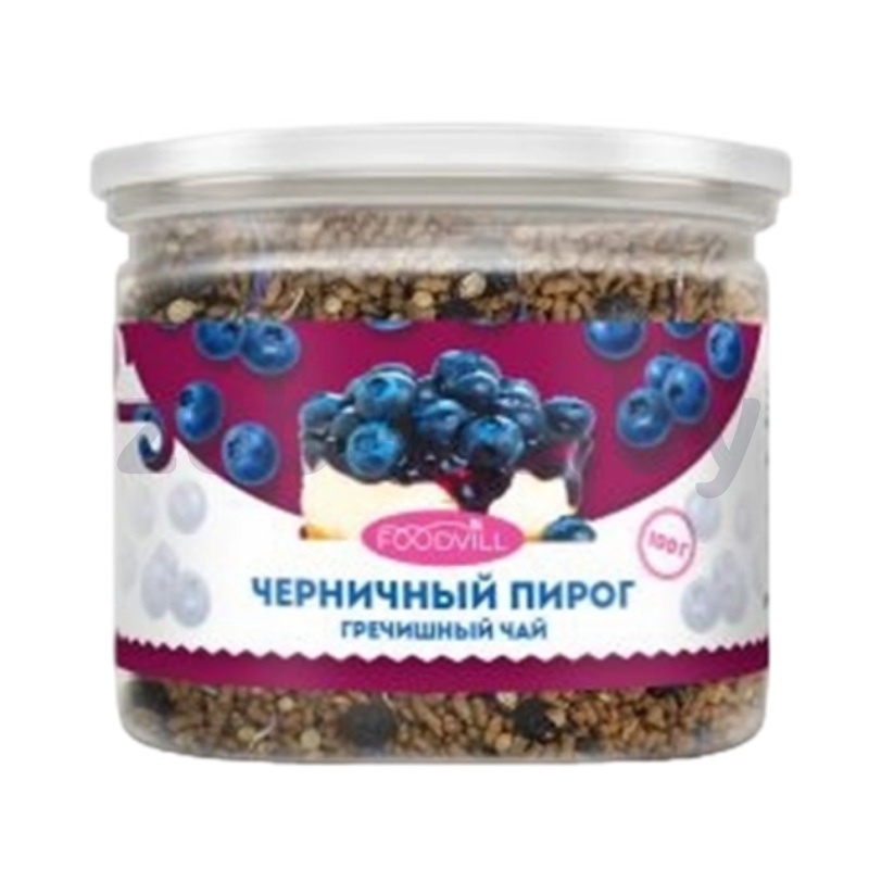 Чайный напиток гречишный Foodvill, черничный пирог, 100 г