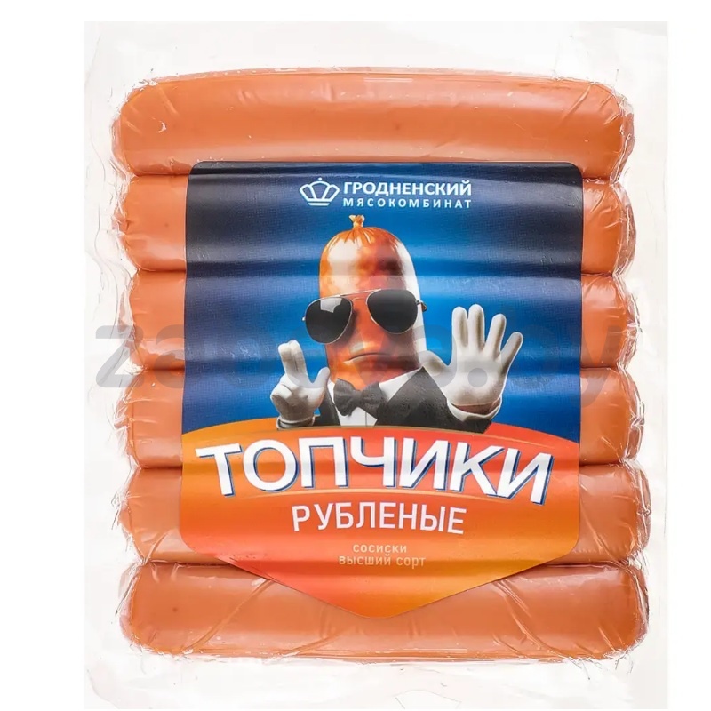 Сосиски «Топчики», рубл., вар., в/с, 370 г