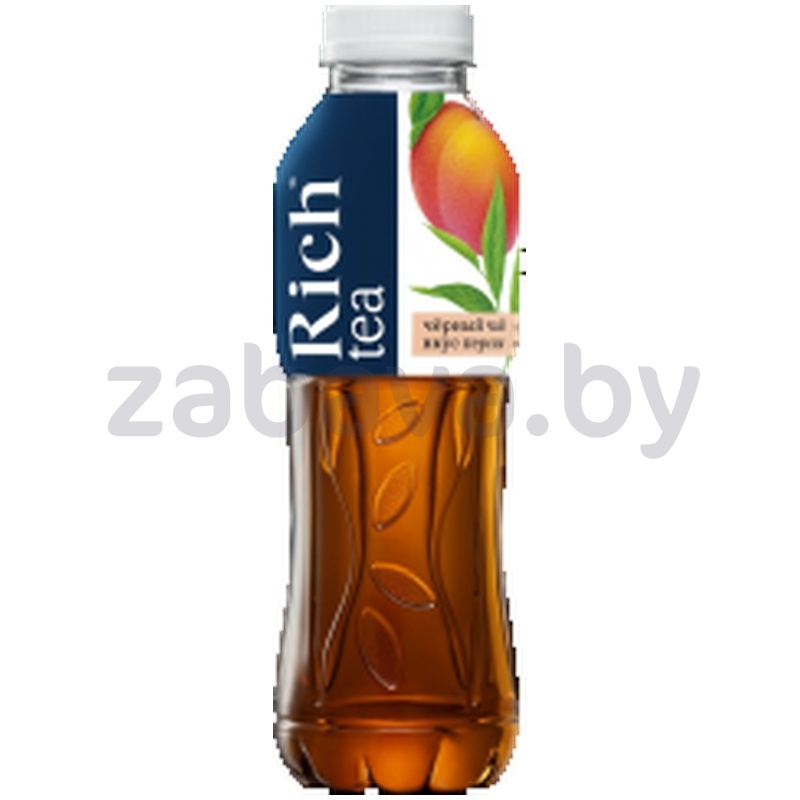 Напиток Rich Tea, черный чай, вкус персик, негаз., 0,5 л