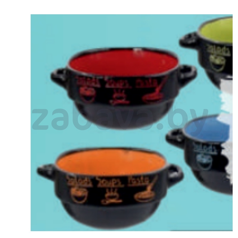 Бульонница 770 мл, керамика, в ассорт.