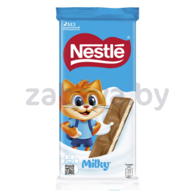 Шоколад Nestle Milk, с молочной начинкой, 90 г