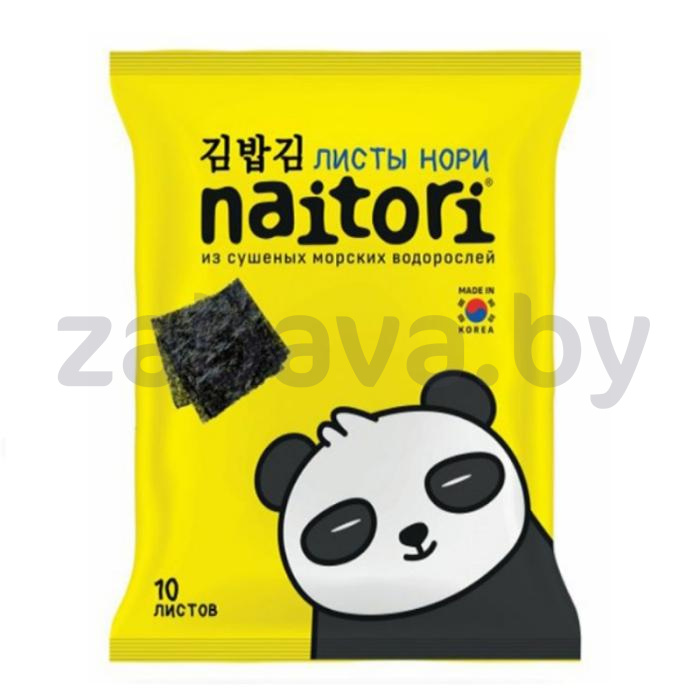 Листы суши-нори Naitori, из обжар. морск. водоросл., 25 г